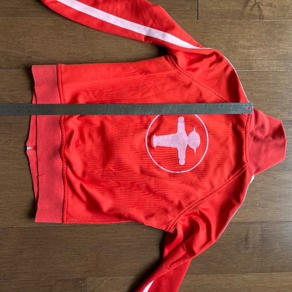 Iconic East. Berlin Track Jacket Ampelmann Orange with White Stripes - Picture 4 of 13